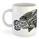 Купить Kruskis 42611K205 Grouper Tribal Кружка 325 мл Белая  White 7ft.ru в интернет магазине Семь Футов