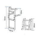 Купить Lalizas 70089 Stainless Steel Folding Черный  565 mm 1+2 Трап/лестница  7ft.ru в интернет магазине Семь Футов