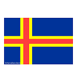 Флаг Аландских островов гостевой Adria Bandiere BA331 20х30см