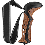 Leki 8304161610975 Aergon CorTec Compact Поводок 2 Единицы Black / Brown 16 mm