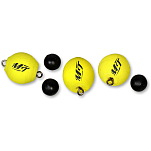 Magic trout 6256002 Поплавковые вертлюги EVA Желтый Yellow 10 mm 