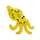 Купить Dive inspire MN-007 Looney Магнит с синим кольцом из осьминога Желтый Yellow / Blue 7ft.ru в интернет магазине Семь Футов