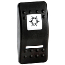 Купить Клавиша с подсвечиваемым символом Холодильник из черного поликарбоната для выключателя Marina R II, Osculati 14.299.56 7ft.ru в интернет магазине Семь Футов