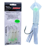 Black magic SQUIDLY09LM Squidly 90 Mm Рыболовное Перо Бесцветный Lime