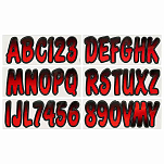 Trac outdoors 328-REBKG200 Series 200 Регистрационное письмо Красный Red / Black