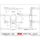 Купить Звезда для мотоцикла ведущая C4163-15 RK Chains 7ft.ru в интернет магазине Семь Футов