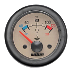 Индикатор температуры воды Vetus TEMP12W 63 мм 12 В 40°C - 120°C кремовый