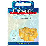 Gamakatsu 140132-01000-00020-00 Booklet Corn 2210G Палатка Крюк 0.200 Mm Золотистый Gold 10 