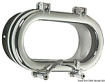 Oval chromed brass portlight 160 x 380 mm, 19.698.02