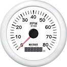 Купить Recmar RECKY07308 0-8000 RPM Тахометр Белая  White 100 mm  7ft.ru в интернет магазине Семь Футов
