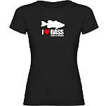 Kruskis 11502309xxlk037 Футболка с коротким рукавом I Love Bass Black 30x25x2 2XL