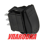 Переключатель трехпозиционный (ON)-OFF-(ON) 12 В/20А 3Р без фиксации (упаковка из 100 шт.) Marine Rocket 4620136052863_pkg_100