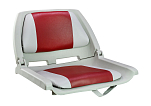 Кресло мягкое складное, обивка винил, цвет серый/красный, Marine Rocket 75109GR-MR