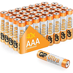 Gp batteries GD145 Ultra 1.5V Щелочные батареи типа ААА 40 единицы Золотистый Multicolor