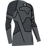 X-BIONIC XM-YTB2W24M-G810-L Базовый слой с длинным рукавом Symbio Merino Черный Rhino Grey L