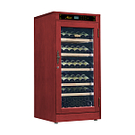 Винный шкаф однозонный отдельностоящий Libhof Noblest NP-69 Red Wine 640х610х1310мм на 69 бутылок из американского дуба "красное вино" с белой подсветкой