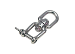 Цепная поворотная скоба с проушиной/вилкой / Для цепочки: 6 мм