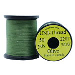 Uni products Z85WOL-UNIT линия Thread 42 m  Olive Waxed 8/0