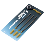 Nash T8020 Naked Gripping Chod Bead Heli Kit Рукава против запутывания Черный Brown