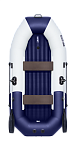 Надувная лодка ПВХ, Таймень NX 270 НД Комби, светло-серый/синий 2104040011199
