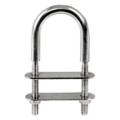 Купить U-bolt AISI316 160 mm w/two plates 70x20 mm, 39.125.10 7ft.ru в интернет магазине Семь Футов