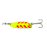 Блесна колеблющаяся Gibbs Croc 1050-150CHFW 89мм из латуни на таймень цвет CHFW