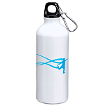 Kruskis MD4049S101S244 Stella Football 800ml Алюминиевая бутылка Бесцветный White