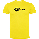 Kruskis CA65500503K039 Футболка с коротким рукавом Catfish Желтый Yellow 2XL