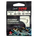 Ragot AWQ340061 Special Surf 7244BN Связанные Крючки 1.5 m 0.350 mm Серебристый 1/0 