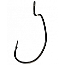 Купить Scratch tackle SRHWWG10 Worm Wide Gap Техасский Крюк Черный Black 1/0  7ft.ru в интернет магазине Семь Футов
