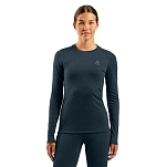 Odlo 112271-20731-s Базовый слой с длинным рукавом Merino 160 Dark Sapphire 30x25x2