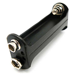 Euroconnex 2363 2363 2xR6 Clip Держатель Батареи Золотистый Black