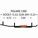 Купить Коньки для лыж снегохода Polaris DP4-1300 DP4-1300 Woody's 7ft.ru в интернет магазине Семь Футов