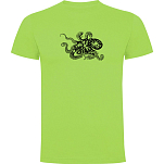 Kruskis CA65500128K207 Футболка с коротким рукавом Psychedelic Octopus Зеленый Light Green S