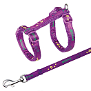 Купить Trixie 4209 Cat Шлейка с поводком Фиолетовый Assorted 7ft.ru в интернет магазине Семь Футов