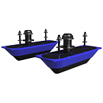 Lowrance 000-13560-001 Structurescan 3D Thru Hull Dual Голубой  Stainless Steel