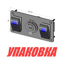 Панель бортового питания 2 переключателя, розетка питания (упаковка из 2 шт.) Marine Rocket MR2S1PL2_pkg_2