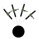 Купить Colmic GHS50171S пробки Diamond Impressed Green Bead Stick  Black / Dark Green S 7ft.ru в интернет магазине Семь Футов