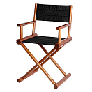 Купить Складной стул Marine Business 63011NG 520x480x900мм из тика и черной олефиновой ткани 7ft.ru в интернет магазине Семь Футов