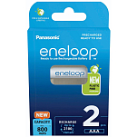Eneloop BK-4MCDE/2BE Аккумуляторная батарея 800mAh 2 единицы измерения Серебристый Silver