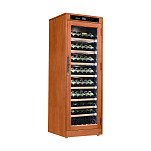 Винный шкаф однозонный отдельностоящий Libhof Noblest NP-102 Red Cherry 640х610х1830мм на 102 бутылки из красной вишни с белой подсветкой