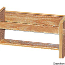 Teak stereo cassettes rack 71.605.30