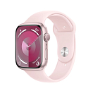 Купить Apple MR9H3QL/A Watch Series 9 GPS Sport 45 mm Розовый  Pink Light M-L 7ft.ru в интернет магазине Семь Футов