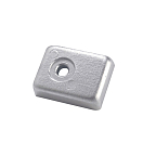 Купить Enrico polipodio 2626805A 65-115HP Маленький алюминиевый пластинчатый анод  Silver 40 x 30 mm  7ft.ru в интернет магазине Семь Футов