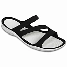 Купить Crocs 203998-066b-w10 Шлёпанцы Swiftwater Black / White 32x20x10 EU 41 7ft.ru в интернет магазине Семь Футов