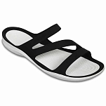 Crocs 203998-066b-w10 Шлёпанцы Swiftwater Black / White 32x20x10 EU 41