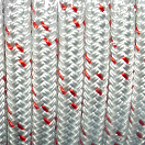 Купить Трос плетеный из Dyneema SK75 оплетка из PesHT Benvenuti SK75-P-* Ø10мм белый с красной сигнальной прядью 7ft.ru в интернет магазине Семь Футов