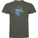 Купить Kruskis CA65500338K132 Футболка с коротким рукавом Fish Зеленый Dark Army Green L 7ft.ru в интернет магазине Семь Футов