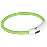 Trixie 12701 USB Flash Light Воротник Зеленый  Green M–L