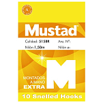 Mustad 57059 Extra 515 BR Крюк Коричневый  Bronze (10 pcs) 5 (150 cm) 